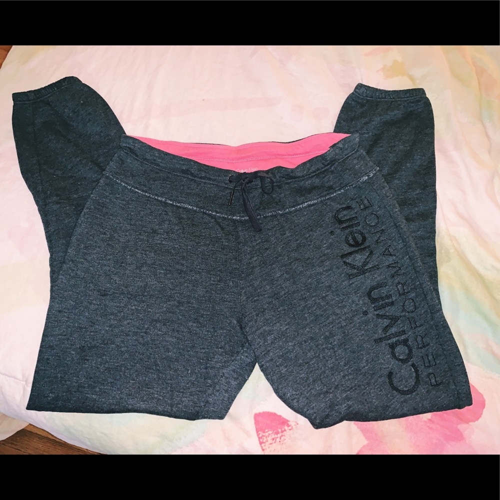 WOMENS CALVIN KLEIN GREY SWEAT PANT